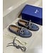 Posa Boat Loafer Suede Cloudy Blue