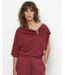 Dante 6 Gou Embellished Drapey Top Berry Red