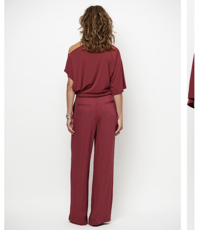 Dante 6 Kenilla Wide Leg Pants Berry Red