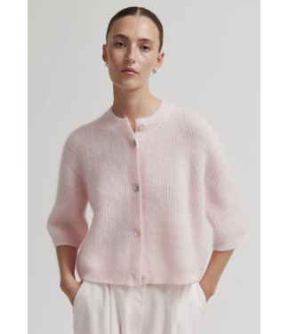 Second Female Andrea Knit Rib Cardigan Crystal Pink