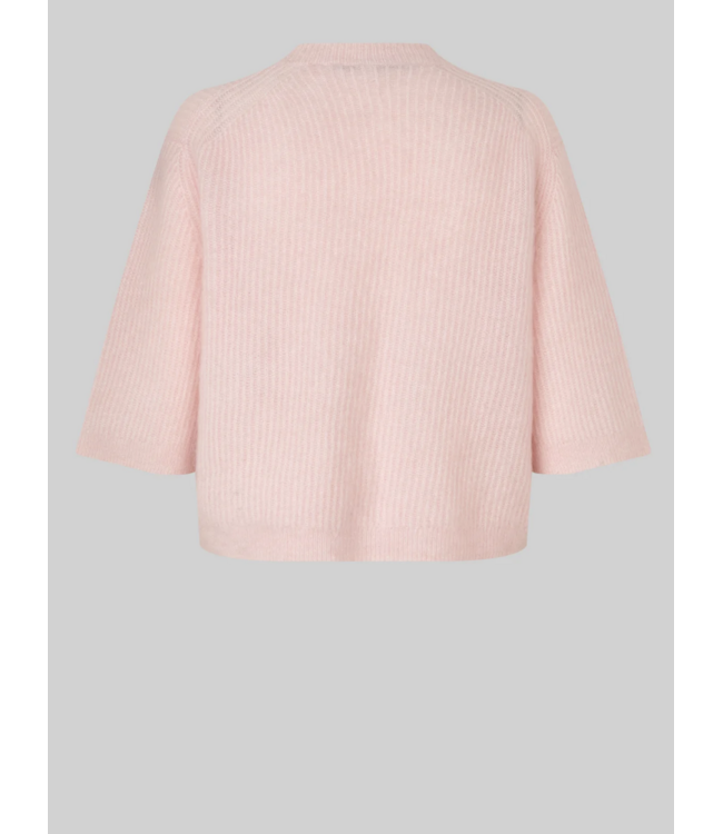 Second Female Andrea Knit Rib Cardigan Crystal Pink