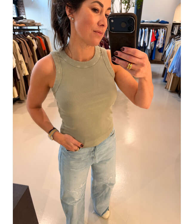 Drykorn Olina washed 2512 green