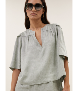 By Bar Blake gloss light  mint blouse