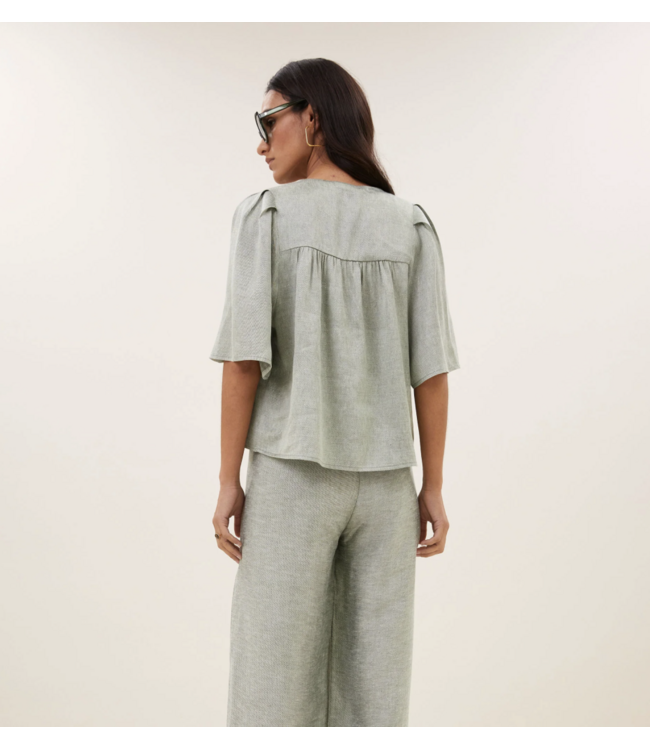 By Bar Blake gloss light  mint blouse