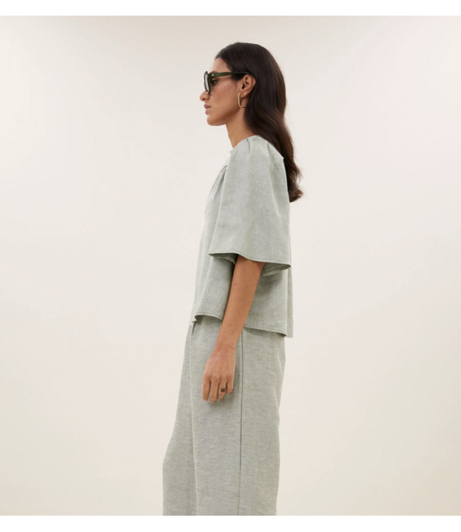 By Bar Blake gloss light  mint blouse