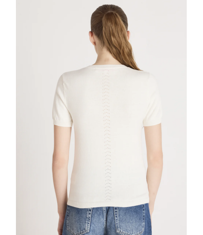Absolut Cashmere Amelia cream top