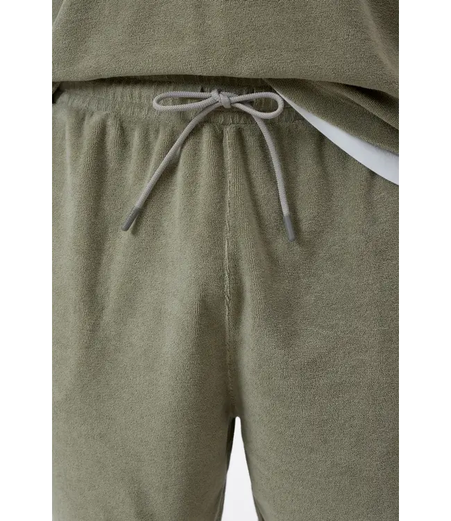 Closed Towelling shorts pebble green