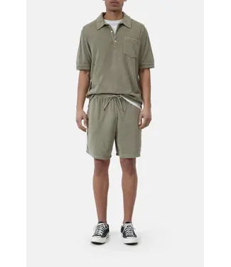 Closed Towelling shorts pebble green