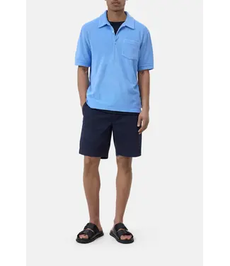 Closed Short sleeve toweling polo sky blue