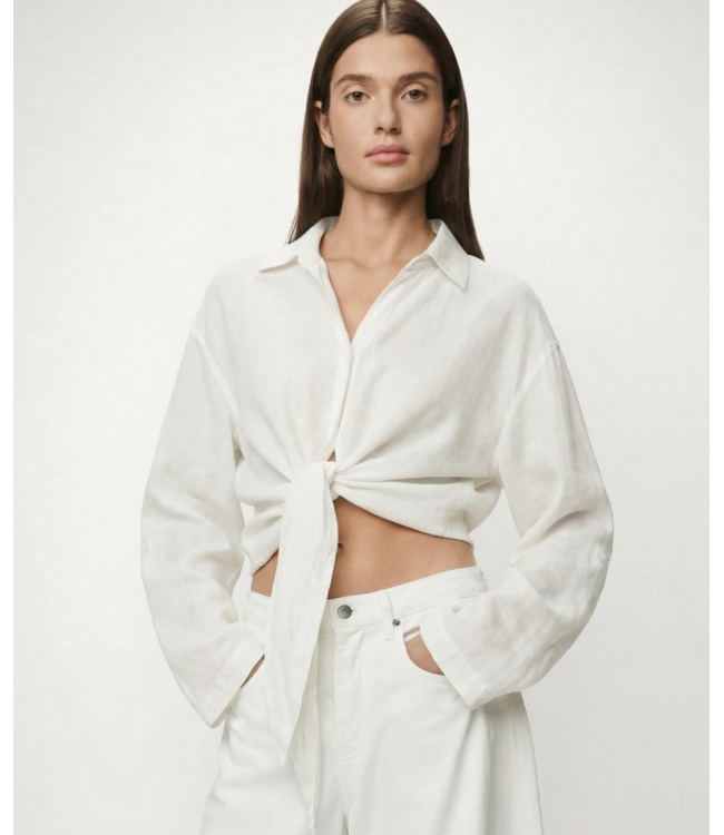 Lois Pia linen Blouse white