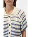 Closed Short sleeve polo cardi stone blue