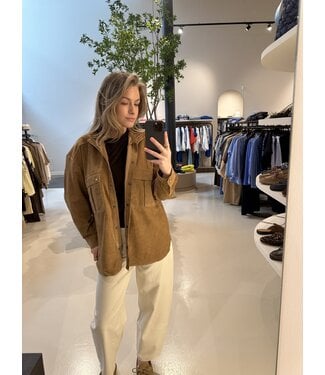 Alter Ego Haya Suede Blouse Cinnamon