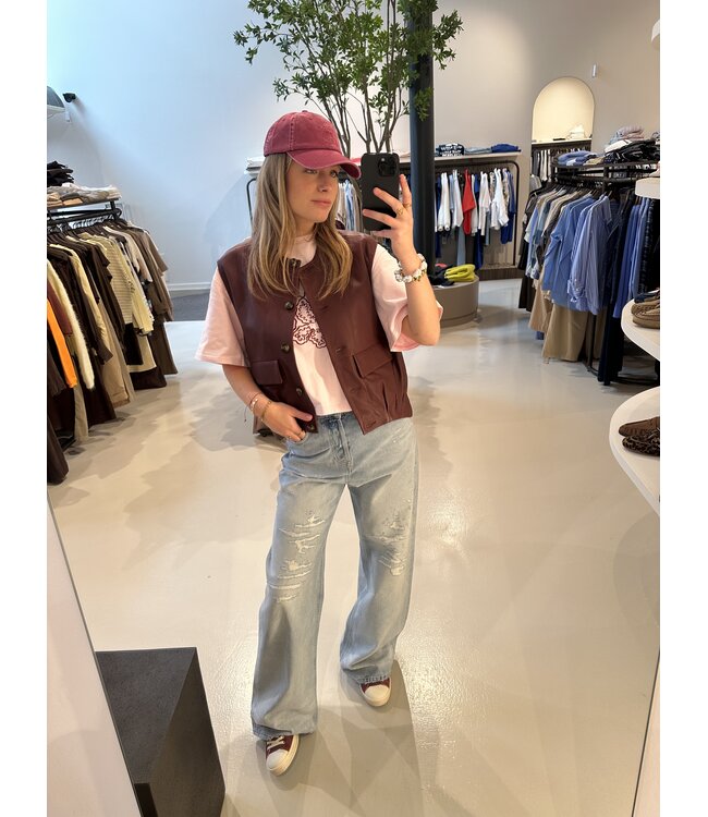 Samsøe Samsøe Cap dry rose