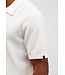 Butcher of Blue Boucle Knit Polo titan white