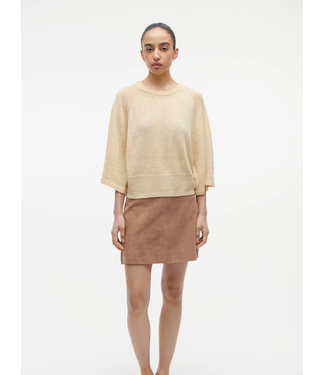 Studio AR Marisol Linnen Top Butter