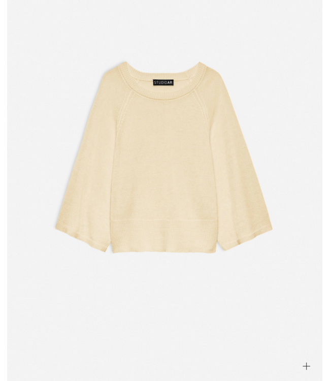 Studio AR Marisol Linnen Top Butter