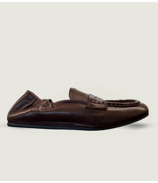 Posa Penny Loafer Square Brown
