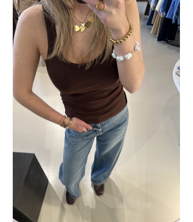 Dante 6 Cobee Scoopneck Tanktop Brown