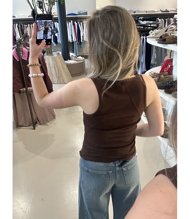 Dante 6 Cobee Scoopneck Tanktop Brown