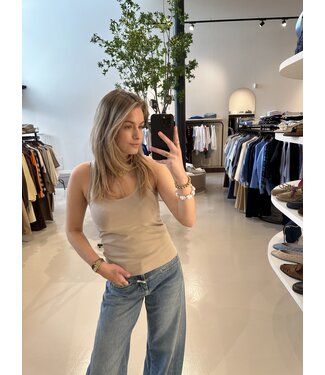 Dante 6 Cobee Scoopneck tanktop Sand Beige