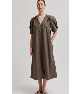 Second Female Larkini ss maxi dress canteen