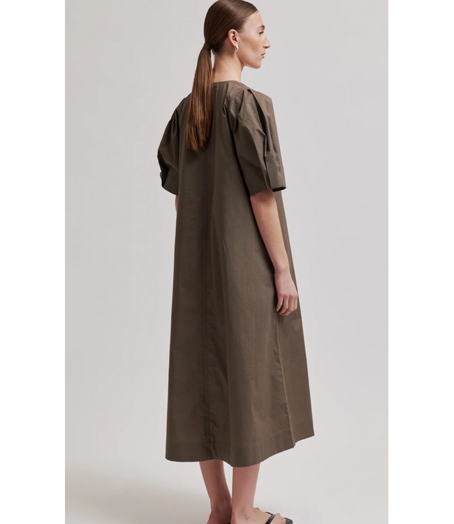 Second Female Larkini ss maxi dress canteen