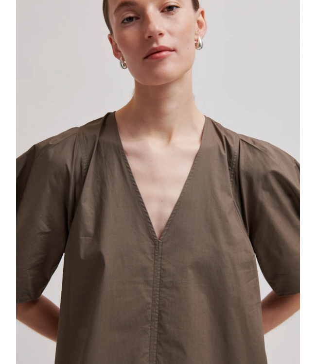 Second Female Larkini ss maxi dress canteen