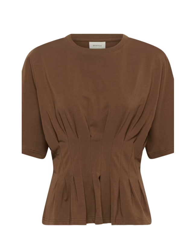 Gestuz GZInez Tee Rain Brown