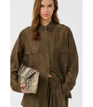 Gestuz GzSiora LS Blouse Rain Brown