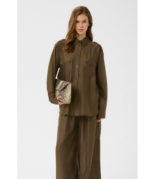 Gestuz GzSiora LS Blouse Rain Brown