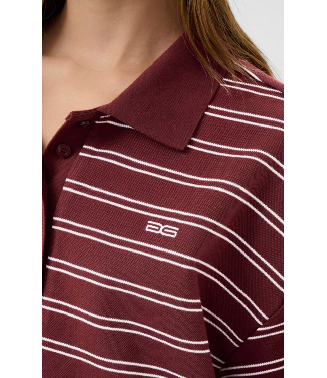 Gestuz GzPilova Polo Tee Cabernet Multicolor