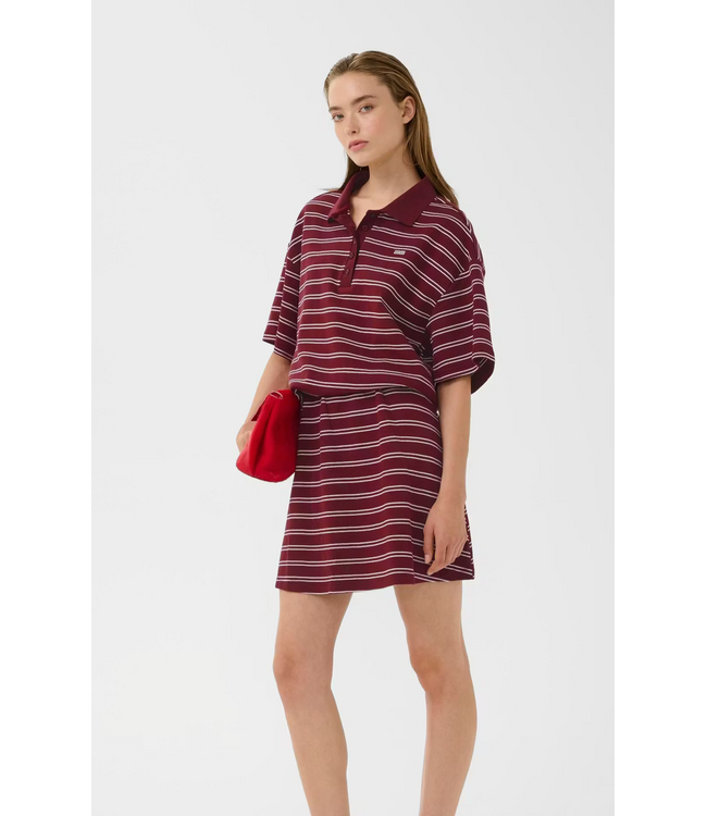 Gestuz GzPilova Polo Tee Cabernet Multicolor