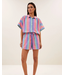 By Bar Sunny Rainbow Stripe Blouse