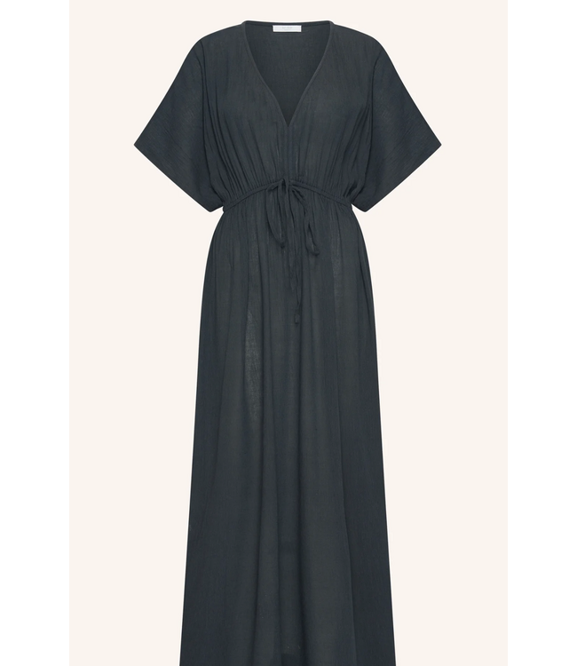 By Bar Long Dress Charcoal
