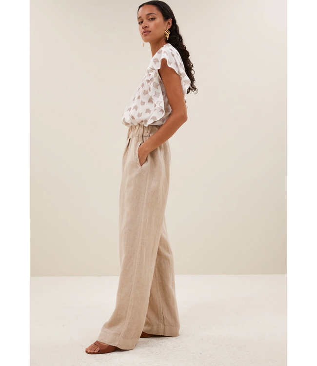 By Bar Benji Linen Pants Biscuit