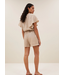 By Bar June Linen Shorts Biscuit