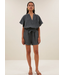 By Bar June Linen Shorts Charcoal