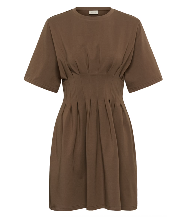 Gestuz GzInez Short Dress Rain Brown