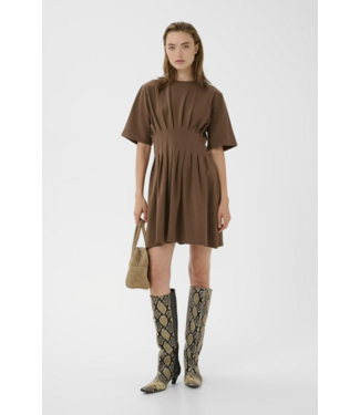 Gestuz GzInez Short Dress Rain Brown