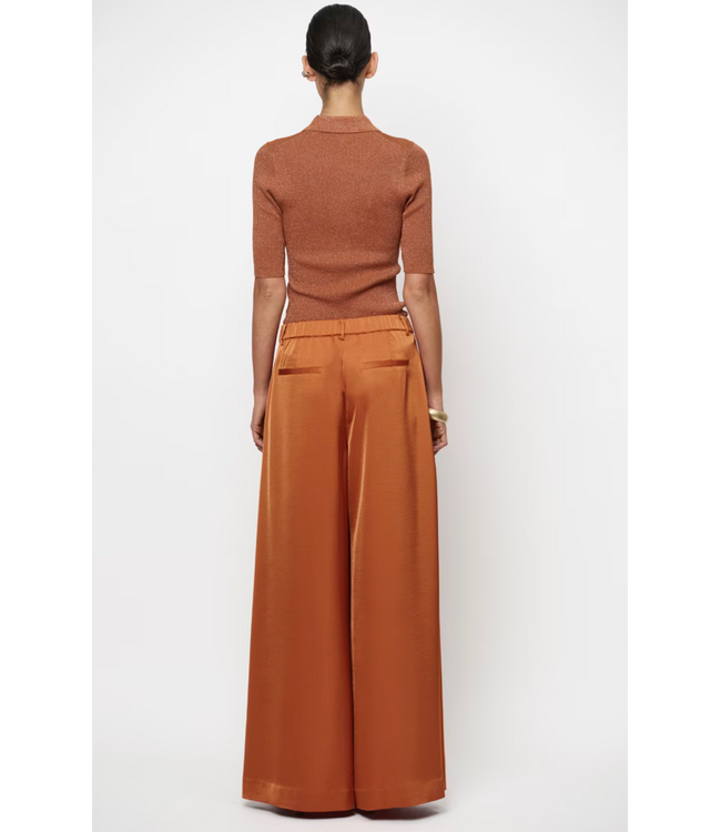 Dante 6 Onique Wide Satin pants Sunset Orange