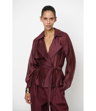 Dante 6 Svea Short Trench blazer Cacao berry