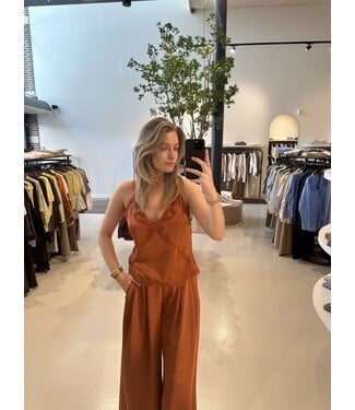 Dante 6 Ligne Lace Camisole Top Sunset Orange