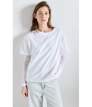 American Vintage Fizvalley T-shirt Blanc