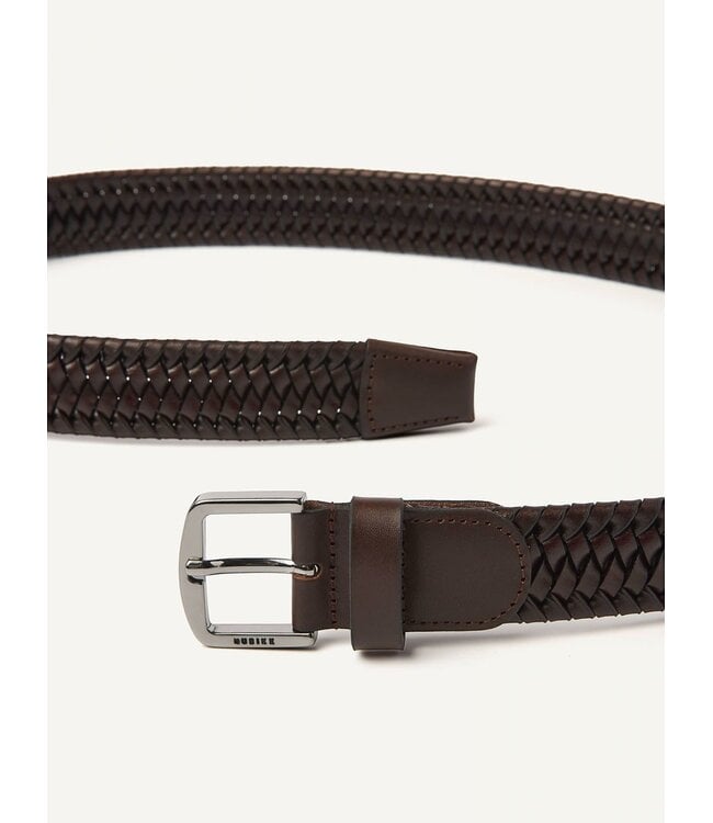 Nubikk Liam belt dark brown leather