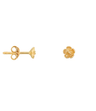 Betty Bogaers Mini Flower Stud Earring Gold (one piece)