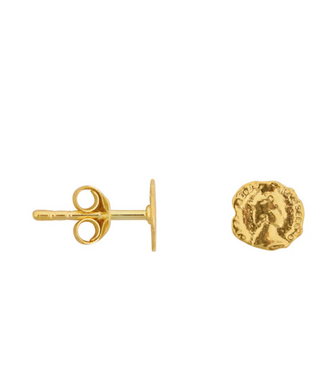 Betty Bogaers Ten Cent Mini Stud Earring Gold (one piece)