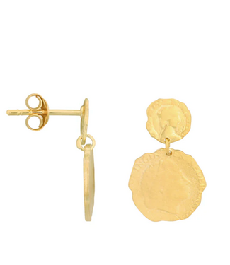 Betty Bogaers Copy of Bird pearl Earring gold