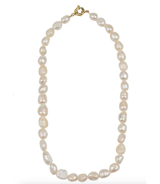 Betty Bogaers Chuncky Pearls Necklace Gold