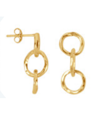 Betty Bogaers Circles Stud Earring Gold
