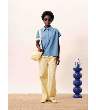 FRNCH Brizea Top blue jean